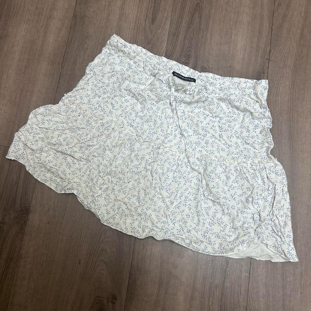 brandy melville flower floral skirt
